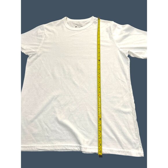 Perry Ellis Portfolio Mens White T-Shirt Size XL - Classic Crew Neck Comfort - Picture 4 of 6
